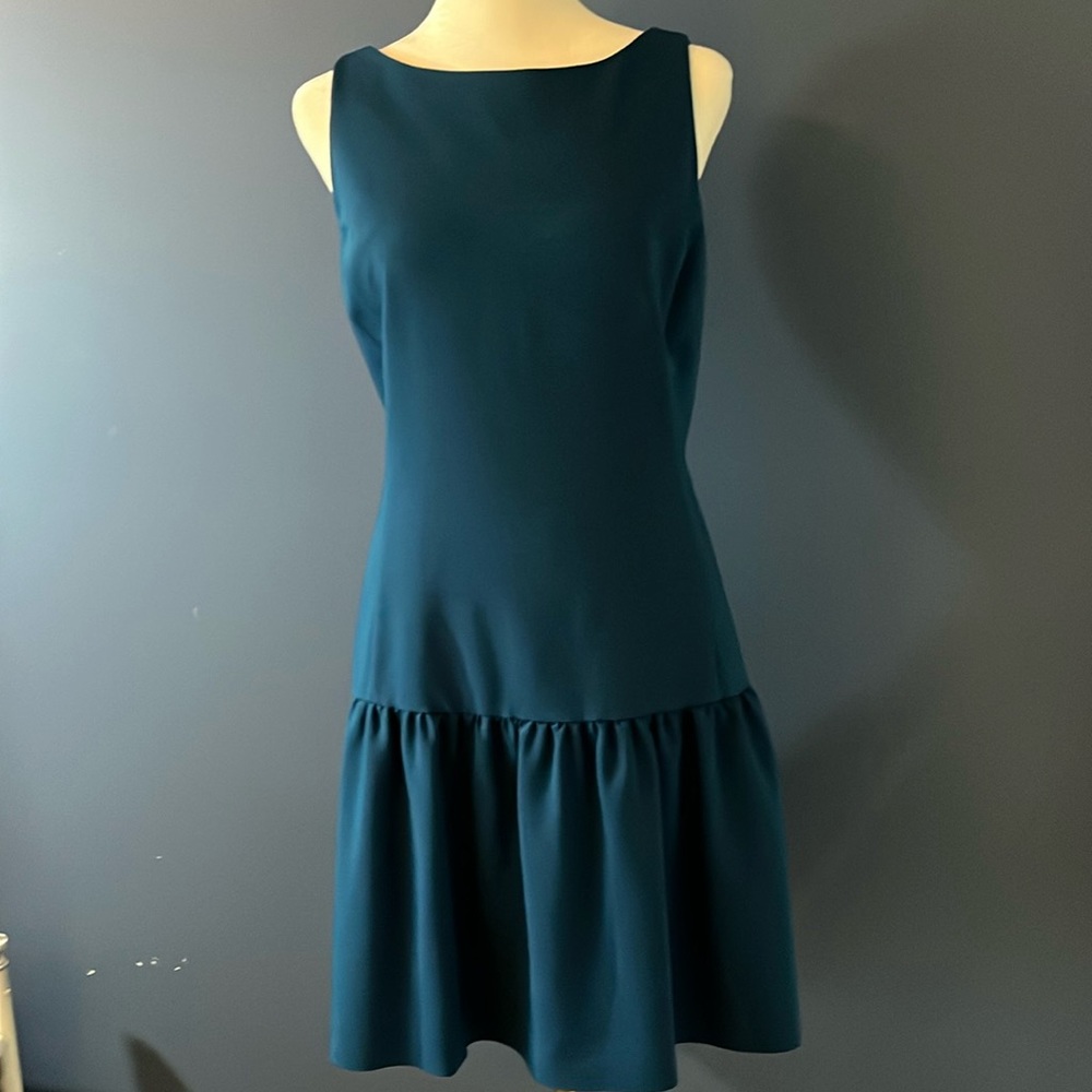 Banana Republic, Deep Teal, tailored fit and flowing, Sleeveless Dress